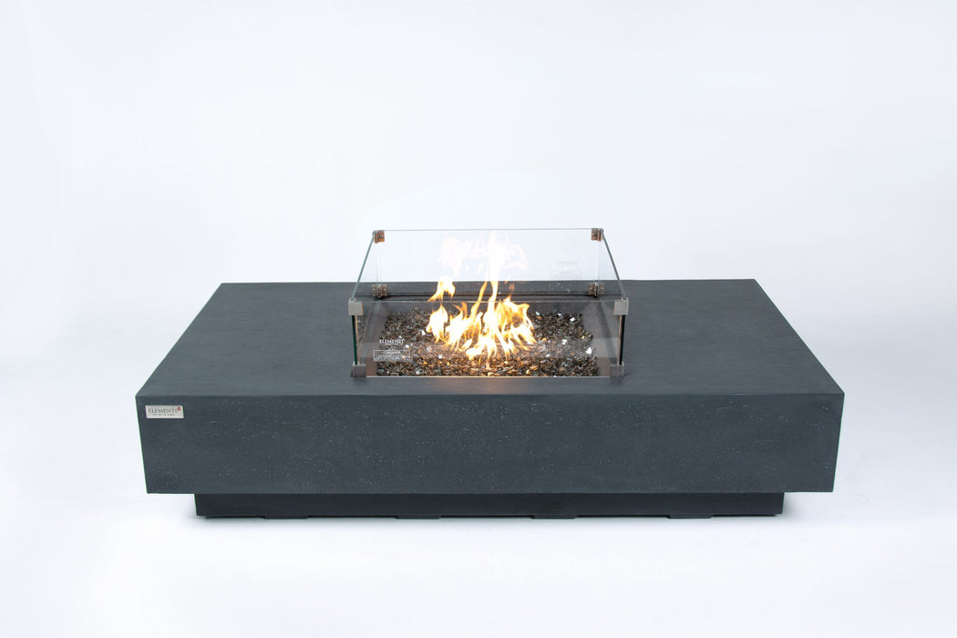 Elementi Plus Cannes Carlo Concrete Fire Pit Table OFG416DG