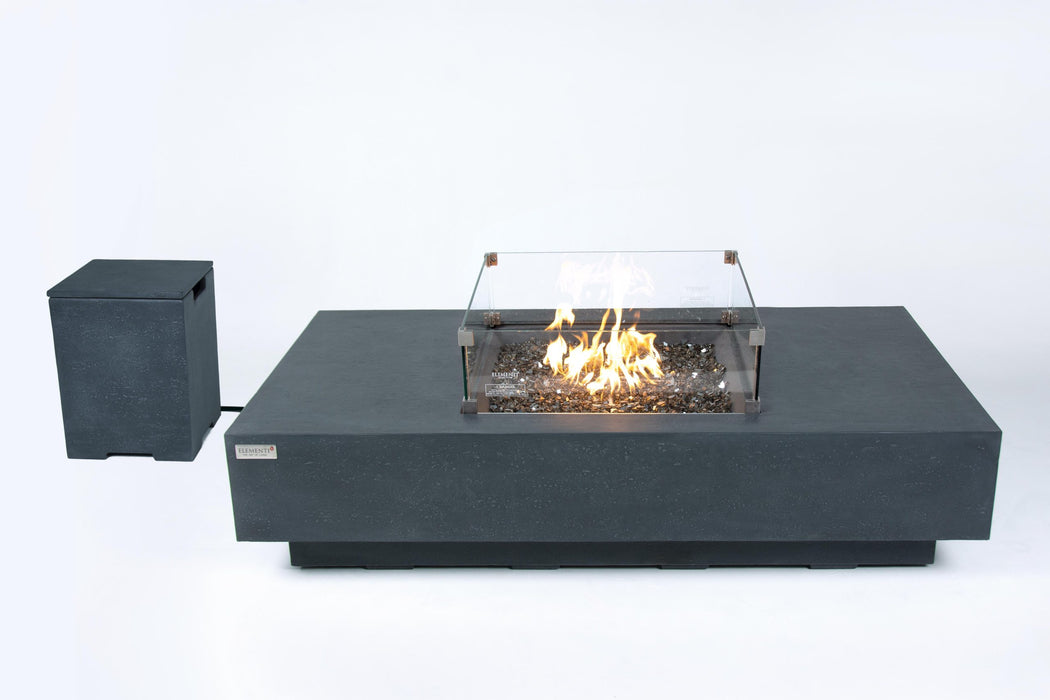 Elementi Plus Cannes Carlo Concrete Fire Pit Table OFG416DG