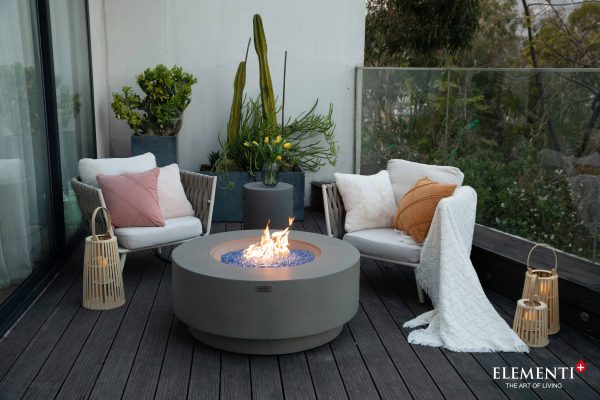 Elementi Plus Colosseo Concrete Fire Pit OFG414LG