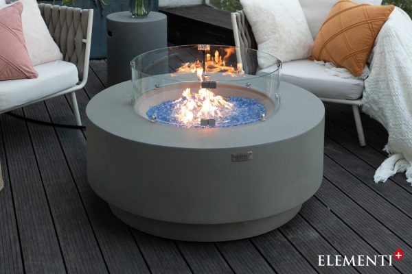 Elementi Plus Colosseo Concrete Fire Pit OFG414LG