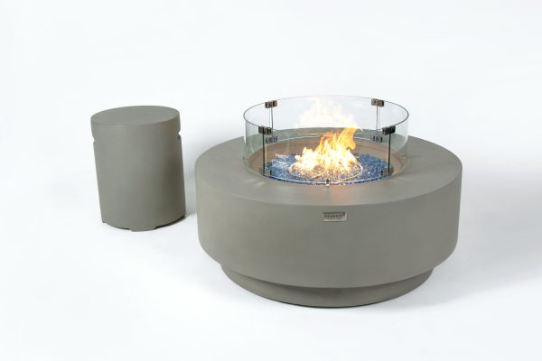 Elementi Plus Colosseo Concrete Fire Pit OFG414LG