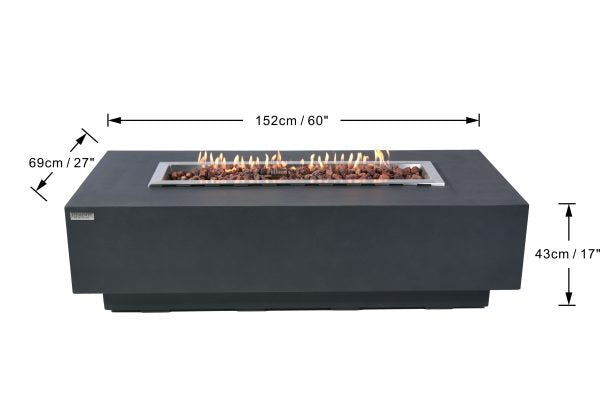 Elementi Granville Fire Pit Table