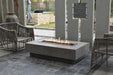 Elementi Hampton OFG139 Light Gray Rectangular Concrete Fire Pit Table