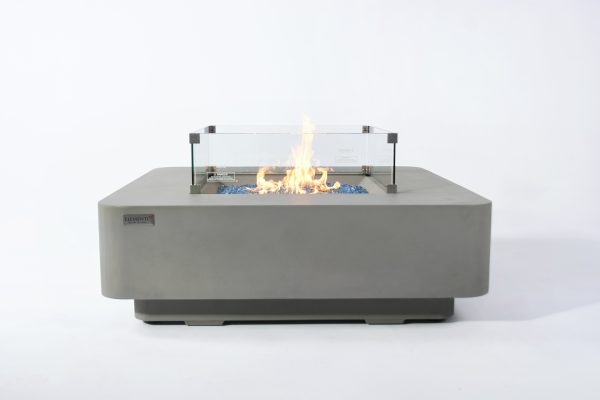 Elementi Plus Lucerne Concrete Fire Pit Table - OFG419LG