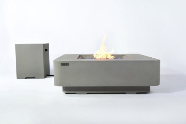 Elementi Plus Lucerne Concrete Fire Pit Table - OFG419LG