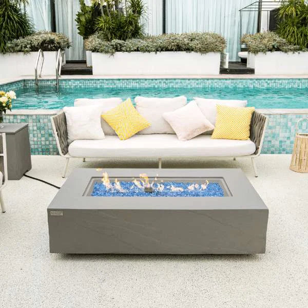 Elementi Plus Meteora Concrete Fire Pit Table OFG410SG