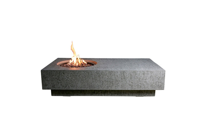 Elementi Metropolis Rectangular Concrete Fire Pit Table