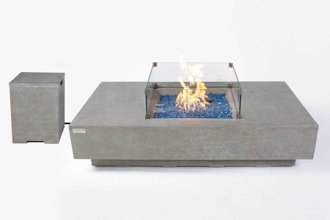 Elementi Plus Monte Carlo Concrete Fire Pit Table OFG416LG