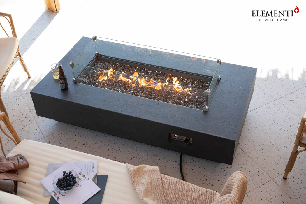 Elementi Plus Positano Concrete Fire Pit Table OFG415DG