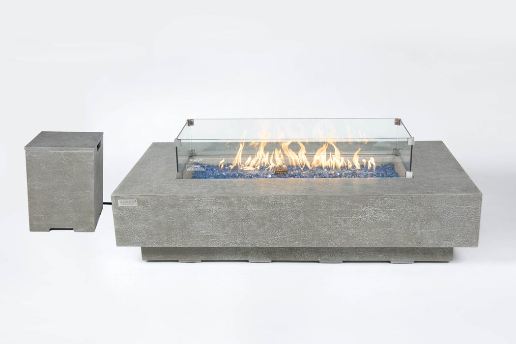 Elementi Plus Riviera Concrete Fire Pit Table OFG415LG