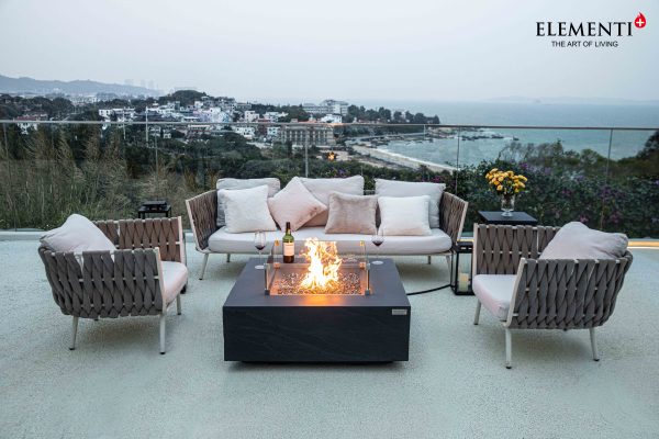 Elementi Plus Roraima Concrete Fire Pit Table - OFG411SL