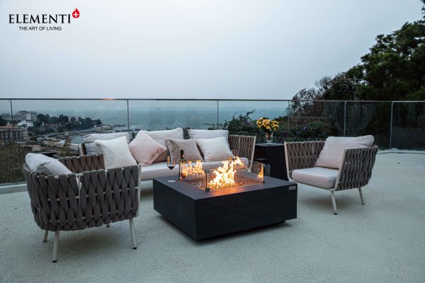 Elementi Plus Roraima Concrete Fire Pit Table - OFG411SL