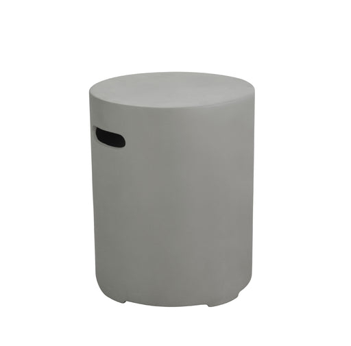 Elementi Round Light Gray Smooth Tank Cover ONB01-102