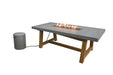 Elementi Sonoma OFG201 Dining Fire Table with Propane Tank Holder