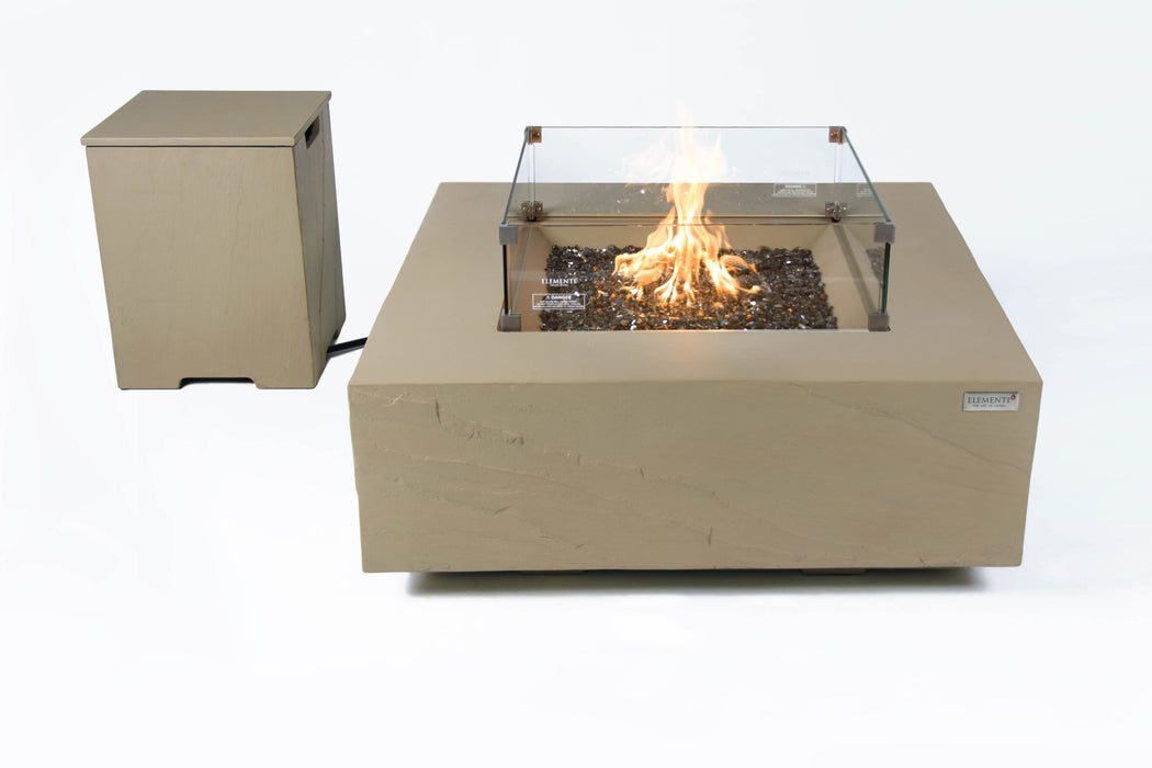 Elementi Plus Uluru Concrete Fire Pit Table - OFG411SY