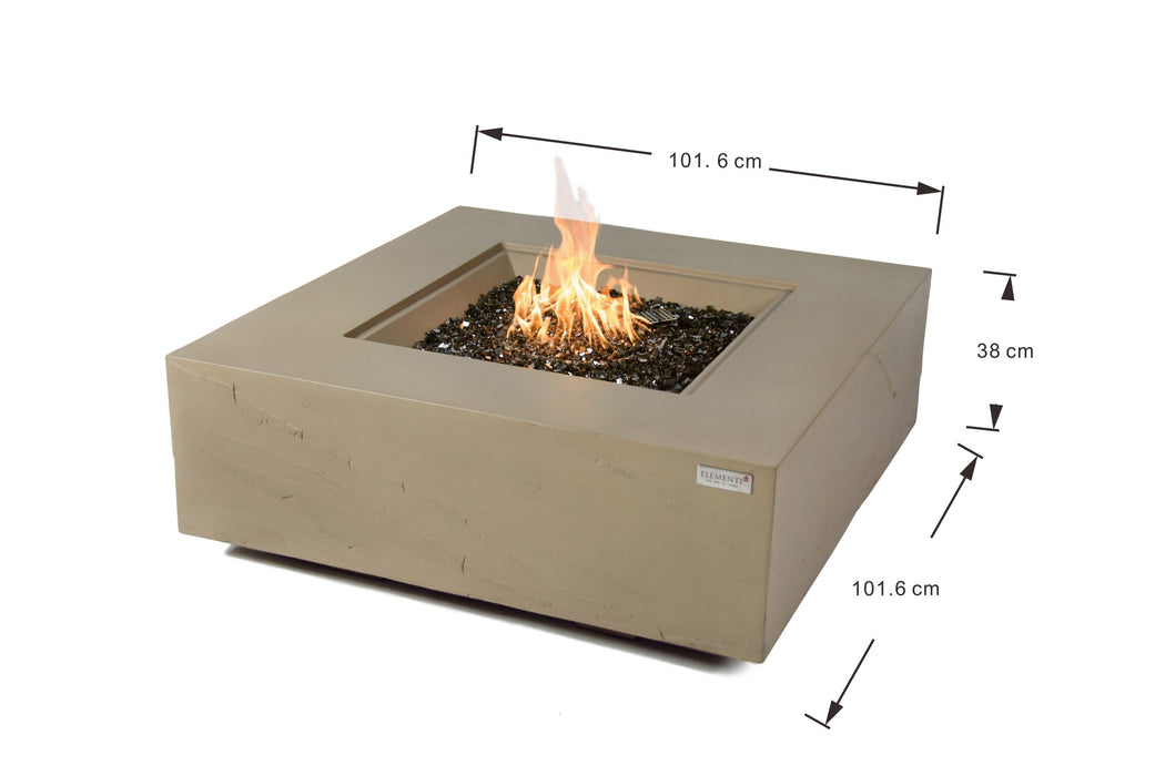 Elementi Plus Uluru Concrete Fire Pit Table - OFG411SY