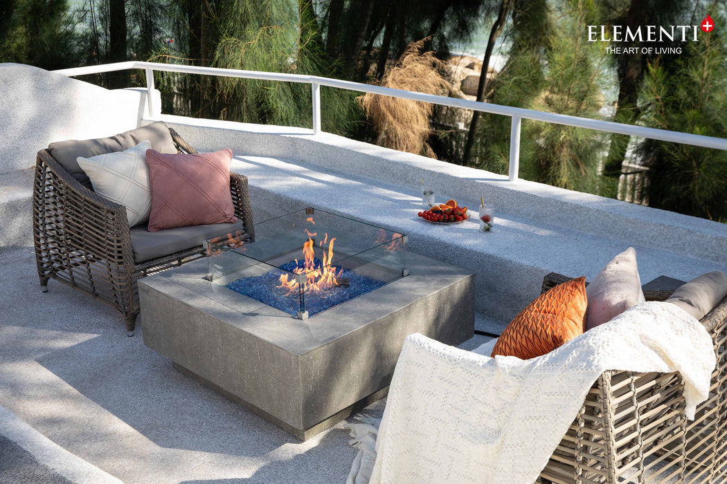 Elementi Plus Victoria Concrete Fire Pit Table OFG413LG