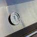 American Made Grills Encore 54-Inch Hybrid Grill close-up of built-in temperature gauge on lid