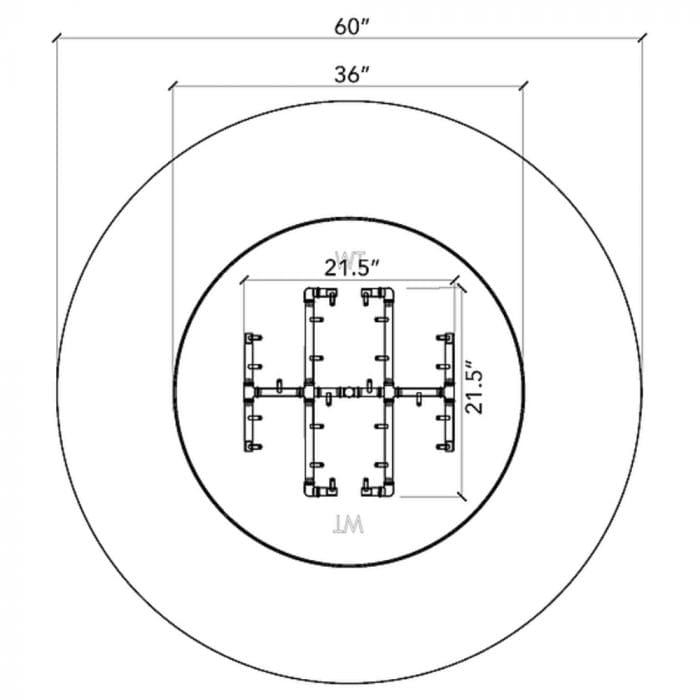 Warming Trends 60-inch Circular Ready To Finish Fire Pit Kit - FC60