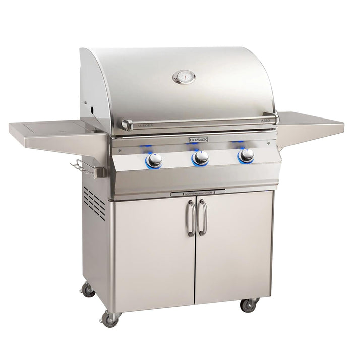 Fire Magic Aurora 30-Inch Grill With Side Burner & Analog Thermometer - A660S-7EAN-62