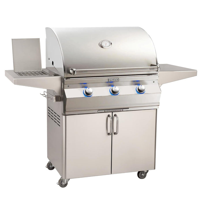 Fire Magic Aurora 30-Inch Grill With Side Burner & Analog Thermometer - A660S-7EAN-62