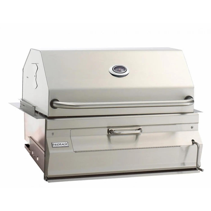 Fire Magic 30-Inch Legacy Built-In Smoker Charcoal Grill - 14-SC01C-A