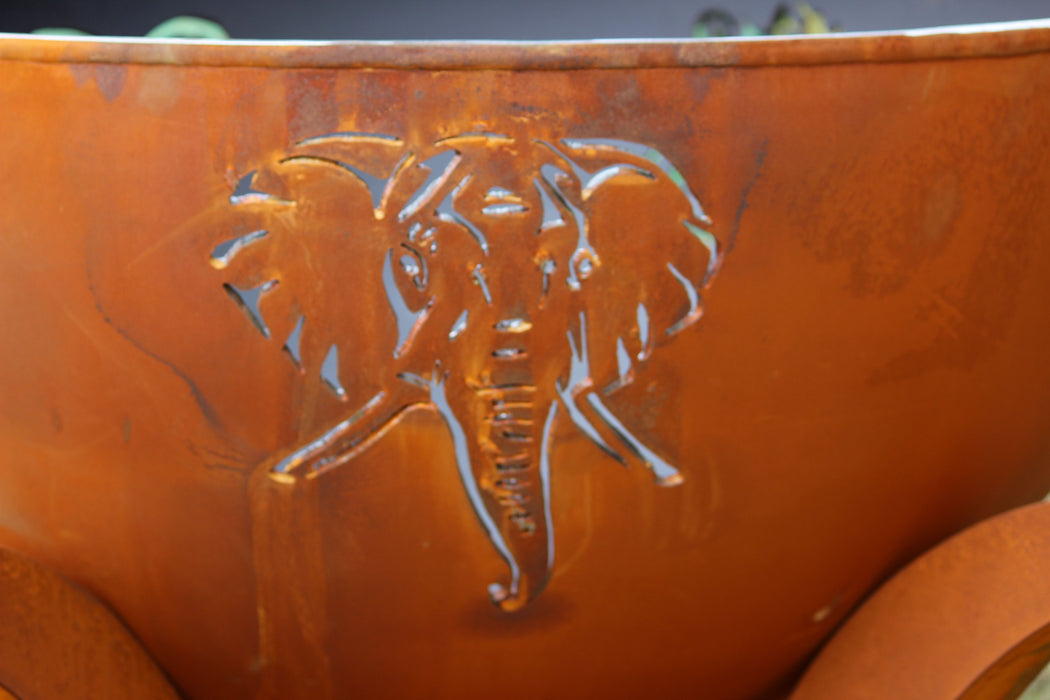 Fire Pit Art - Africa's Big Five Carbon Steel Fire Pit