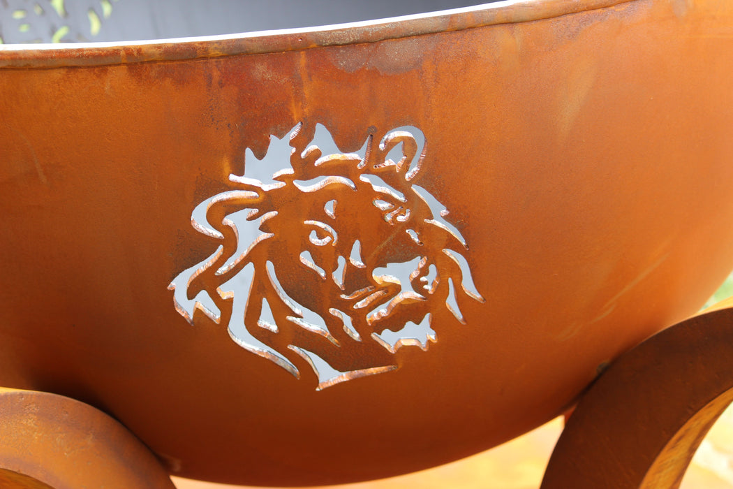 Fire Pit Art - Africa's Big Five Carbon Steel Fire Pit