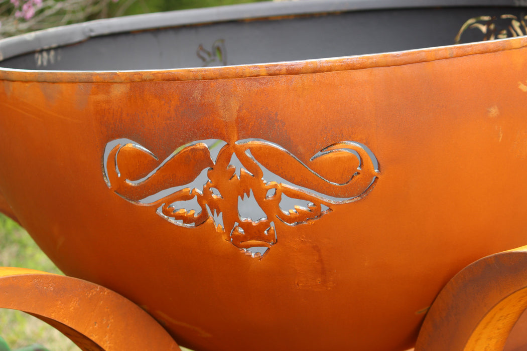 Fire Pit Art - Africa's Big Five Carbon Steel Fire Pit