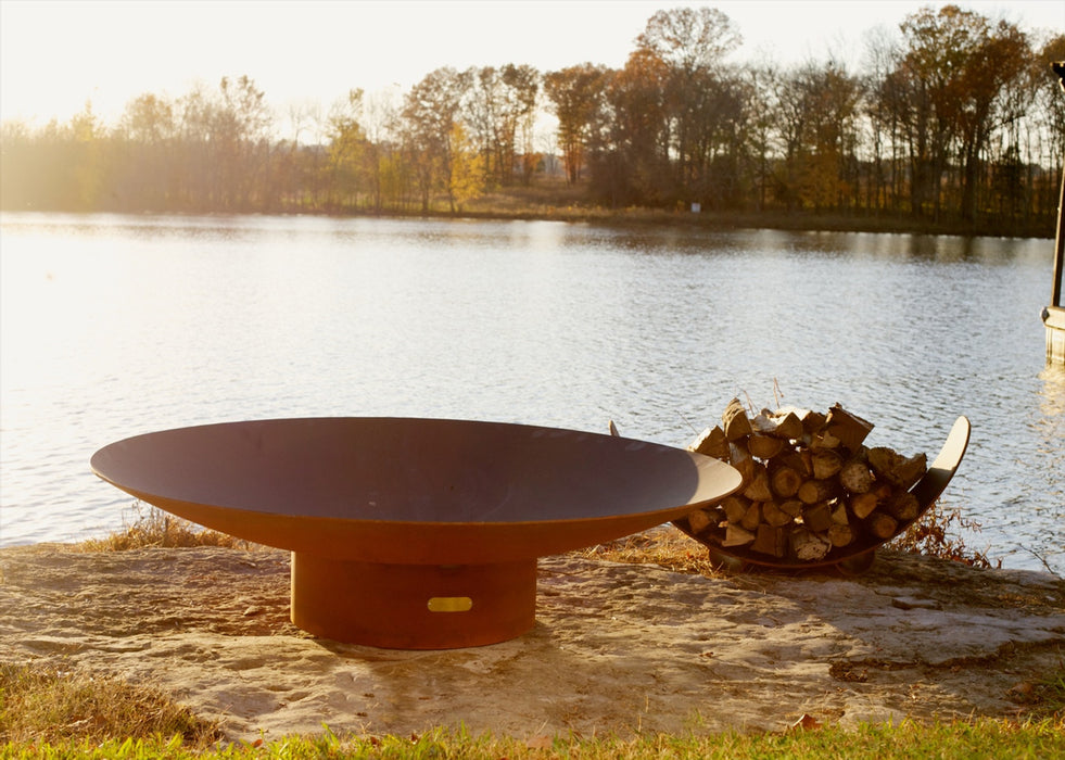 Fire Pit Art - Asia 72" Carbon Steel Fire Pit