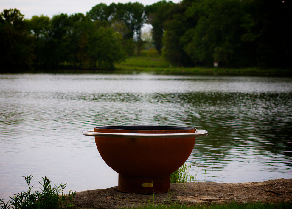 Fire Pit Art - Bella Luna Carbon Steel Fire Pit