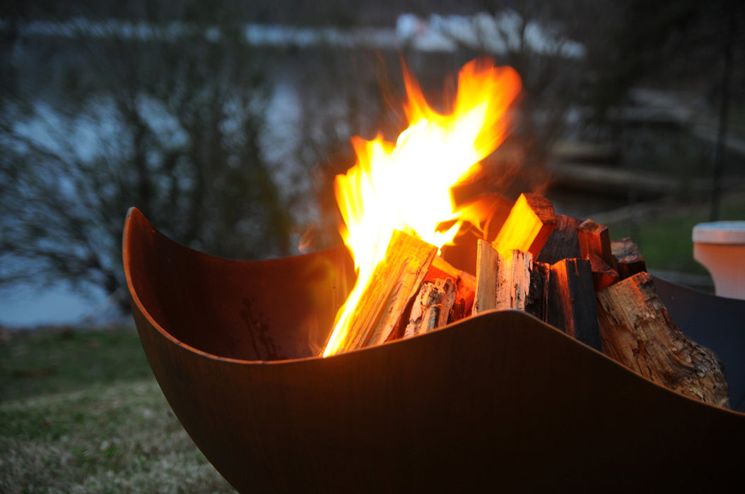 Fire Pit Art - Manta Ray Carbon Steel Fire Pit