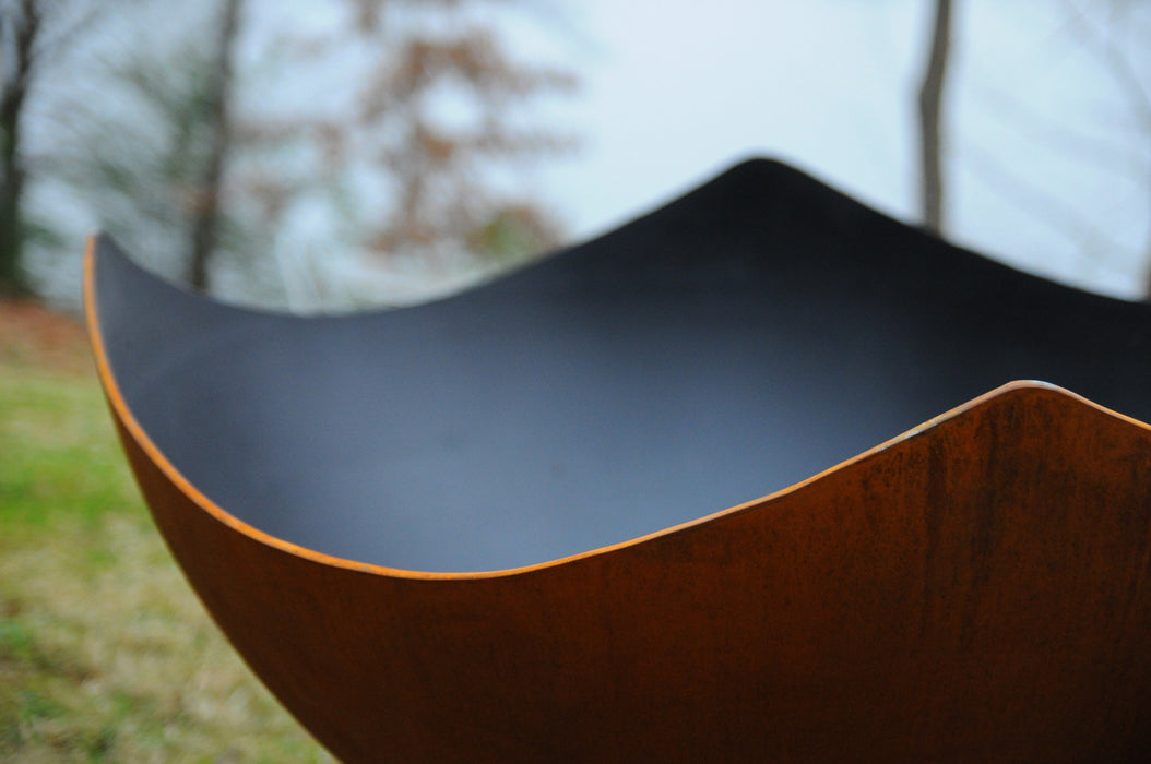 Fire Pit Art - Manta Ray Carbon Steel Fire Pit