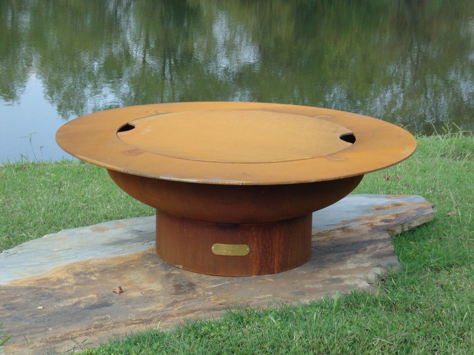 Fire Pit Art - Saturn Carbon Steel Fire Pit