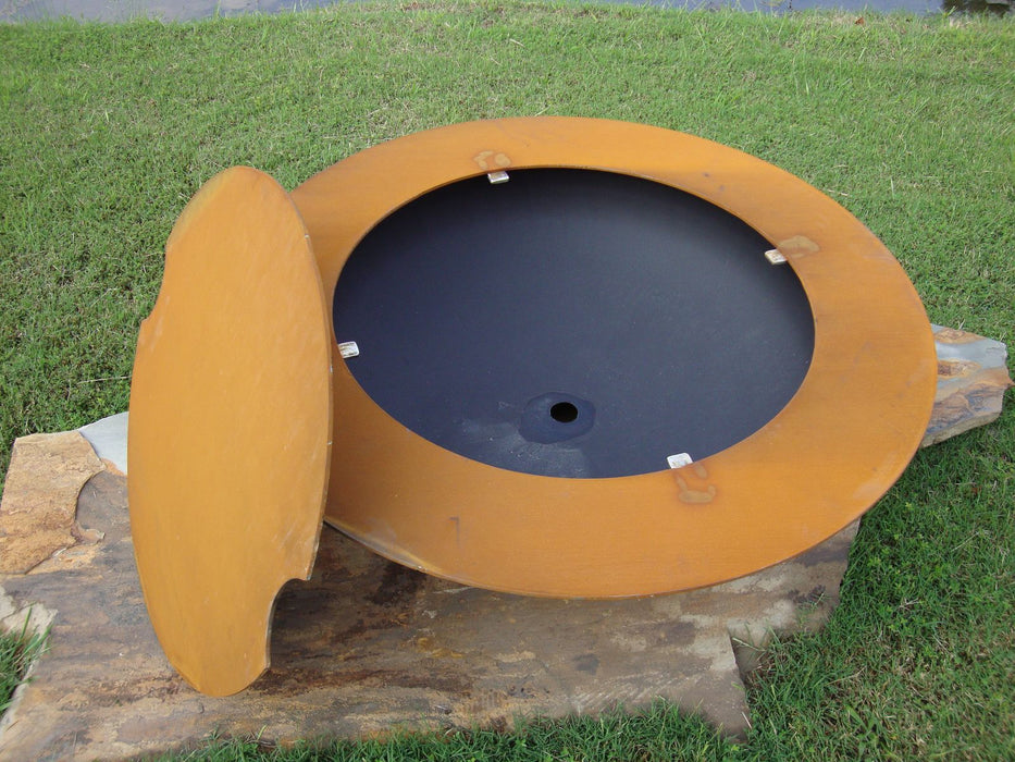 Fire Pit Art - Saturn Carbon Steel Fire Pit