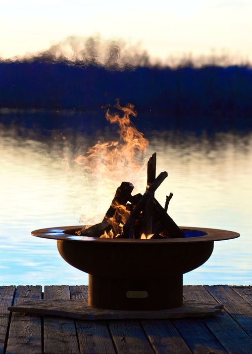 Fire Pit Art - Saturn Carbon Steel Fire Pit