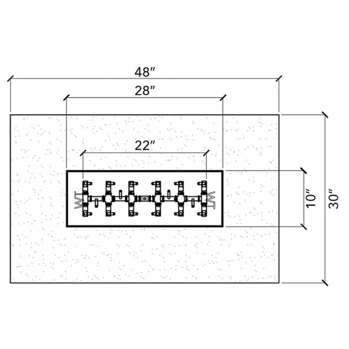 Warming Trends 48-inch Rectangular with Tree - FRT4830