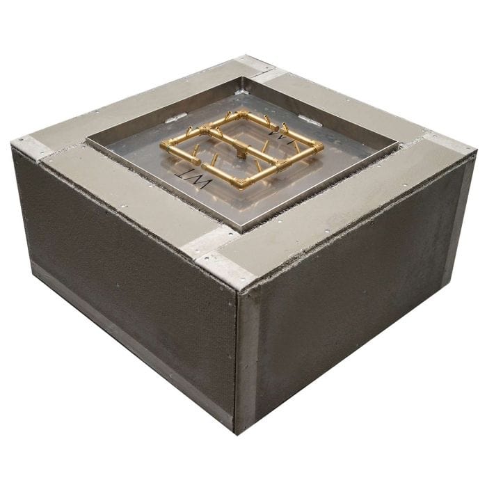 Warming Trends 36-inch Square Ready To Finish Fire Pit Kit - FS3636