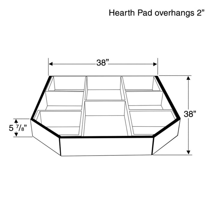 Diamond Hearths Oak Riser