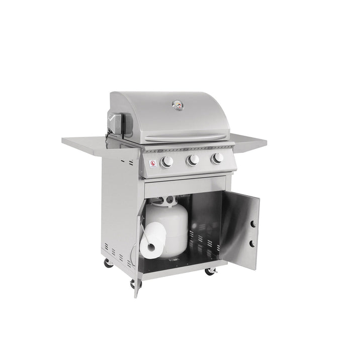 Summerset 26" Sizzler 3-Burner Freestanding Grill - CART-SIZ26 + SIZ26