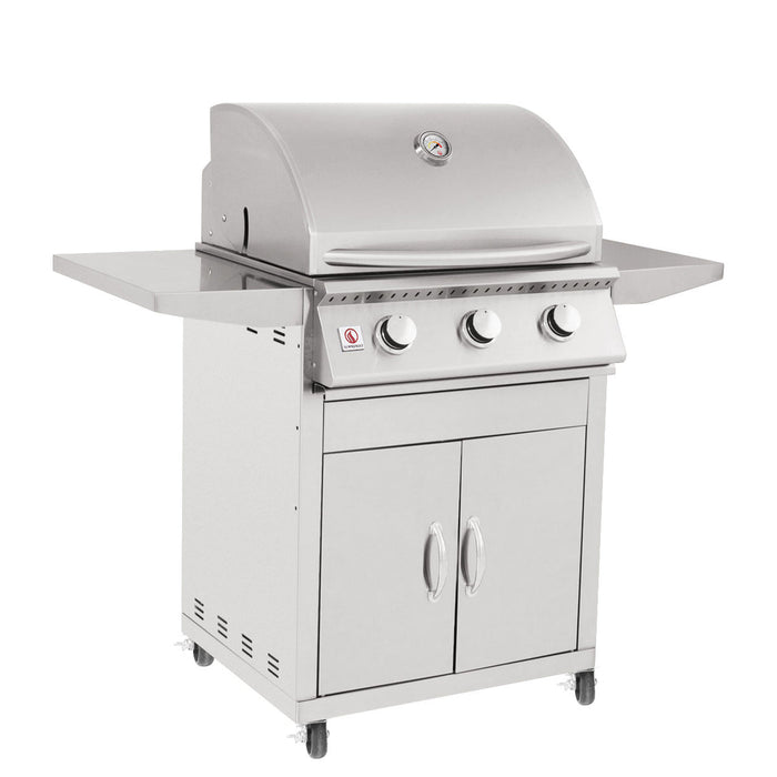 Summerset 26" Sizzler 3-Burner Freestanding Grill - CART-SIZ26 + SIZ26