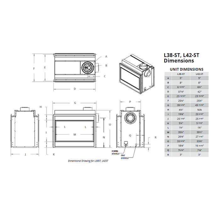 Montigo Phenom 38-Inch See Through Direct Vent Gas Fireplace