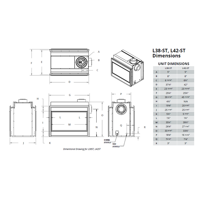 Montigo Phenom 42-Inch See Through Direct Vent Gas Fireplace