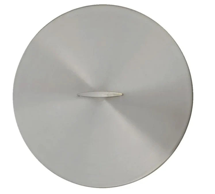 The Outdoor Plus Tempe 48" Round Stainless Steel Lid with Stainless Steel Handle