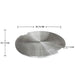 Elementi Lunar Bowl Stainless Steel Lid OFG101-SS Dimensions Drawing