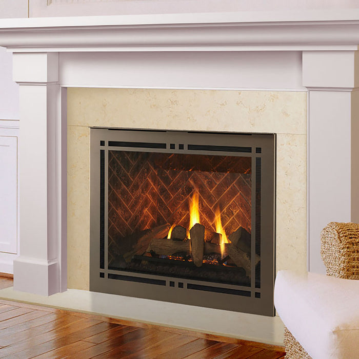 Majestic Meridian 36-Inch Platinum Direct Vent Gas Fireplace