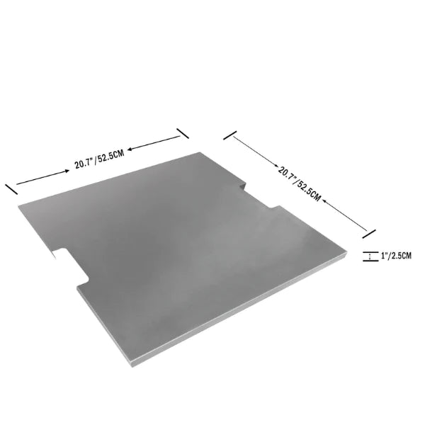 Elementi Manhattan Stainless Steel Lid OFG103-SS Dimensions Drawing