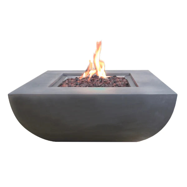 Modeno Westport Square Concrete Fire Pit Table Image with White Background OFG135