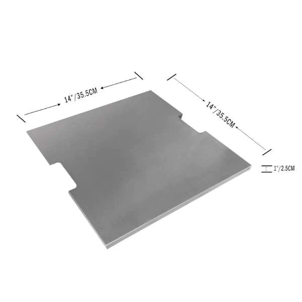 Elementi Montreal Stainless Steel Lid OFG224-SS Dimensions Drawing