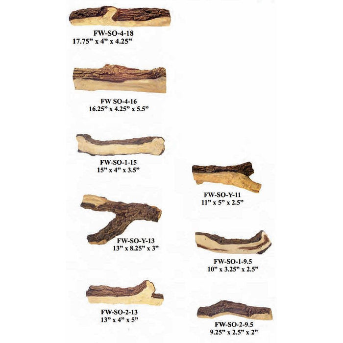 Warming Trends 24" Mountain Split - 8 PC Log Set - MSS